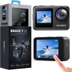 AKASO Brave 7 LE 4K30FPS 20MP WiFi Action Camera with Touch Scree