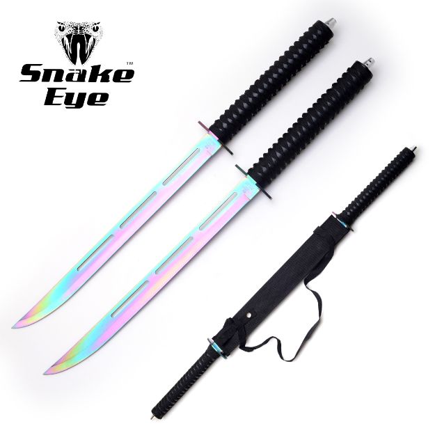 Snake Eye Dual Ninja SWORDS With Nylon Sheath