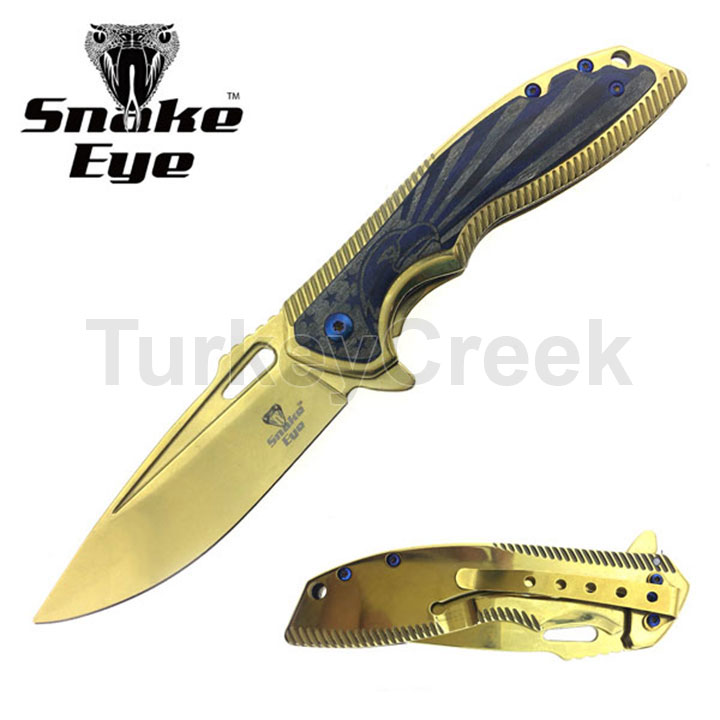Snake Eye Tactical 5080GD Spring Assist Knife