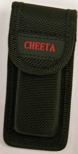 '' Cheeta '' 4'' Heavy Duty Nylon Case Black