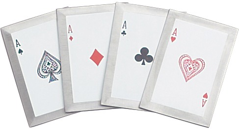 Four of a Kind Throwing Card Set with Carrying case