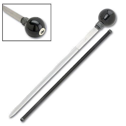 Eight Billiard Ball SWORD Cane