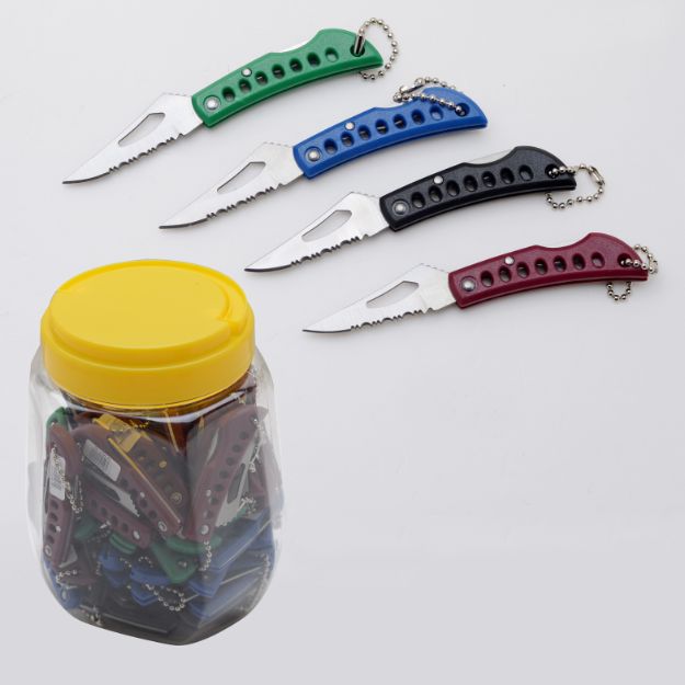 60 pcs Mix Folding KNIVES In Jar