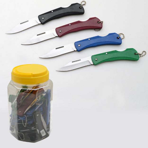 48 Pcs Mix Folding KNIVES In jar