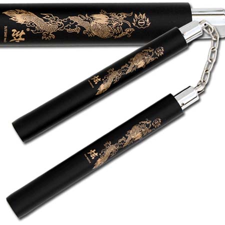 12'' Foam Padded NUNCHAKU BLACK