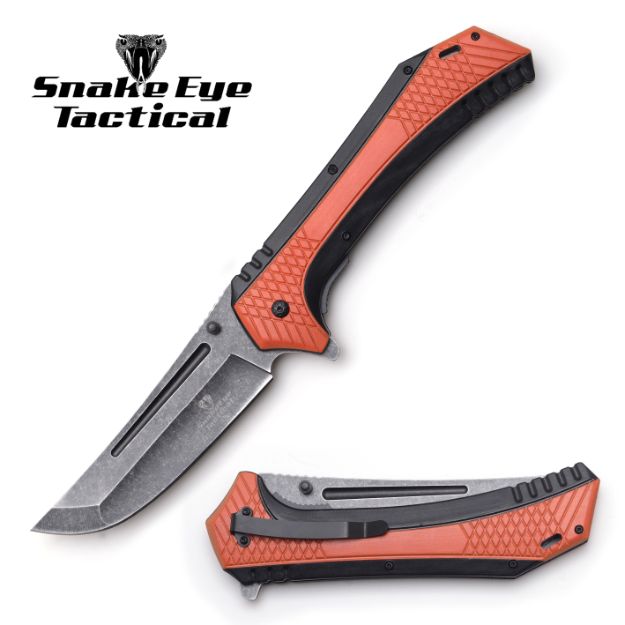 Snake Eye Tactical Giant Spring Assist KNIFE 7'' Closed