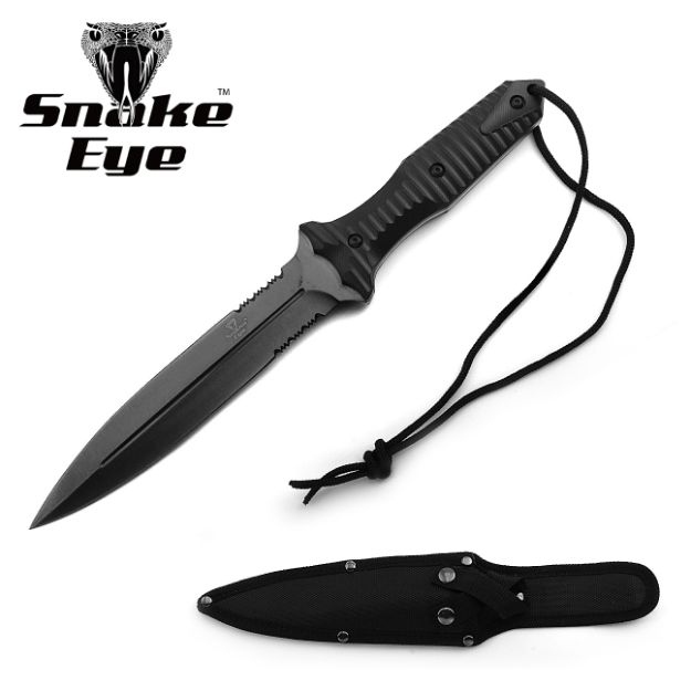 Snake Eye Tactical full Tang Double Edge Boot KNIFE 12.5'' Overall