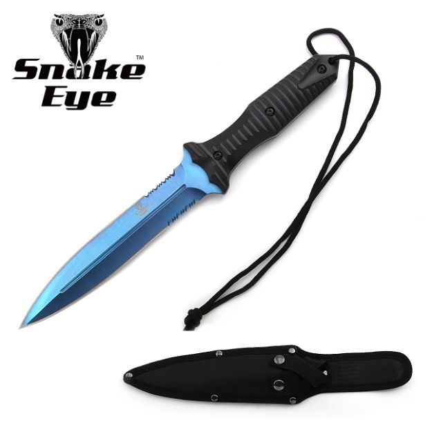 Snake Eye Tactical Full Tang Double Edge Boot Knife 12.5'' Overall