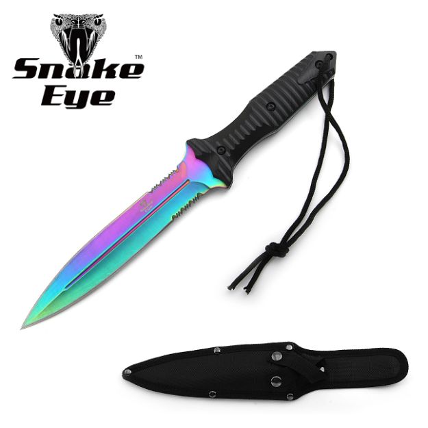 Snake Eye Tactical Full Tang Double Edge BOOT Knife 12.5'' Overall