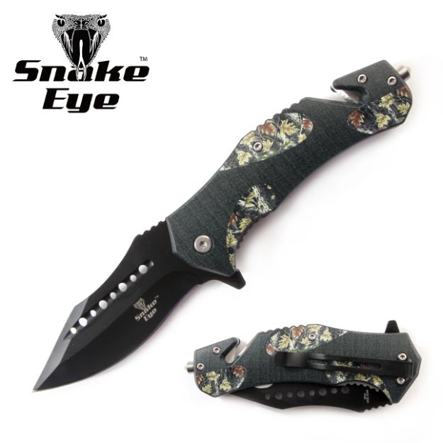 Snake Eye Tactical Spring Assist KNIFE 5'' Closed