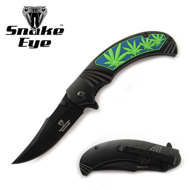Snake Eye Tactical Spring Assist KNIFE 4.75'' Closed