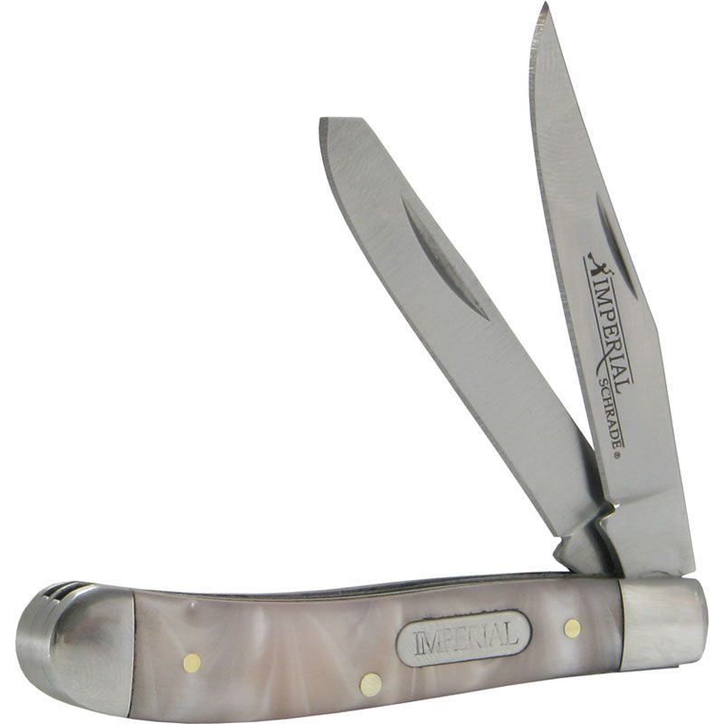 IMP-18PT Small Trapper POCKET KNIFE, 2.8'' Pink Zytel Handles