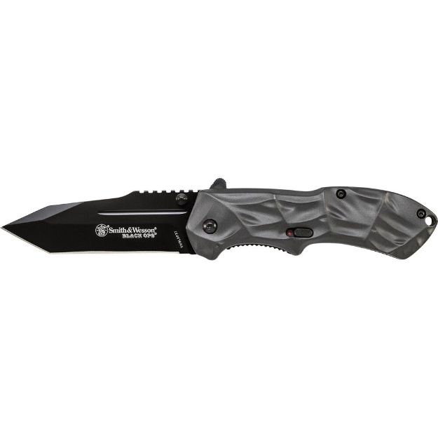 Smith & Wesson Black Ops Gray Spring Assist Tanto KNIFE