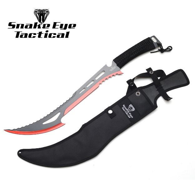 Snake Eye Tactical Zombie Killer Machete RED