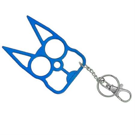 Cat Self Defensive Key Chain Size 3.14 X 1.96 inch Blue