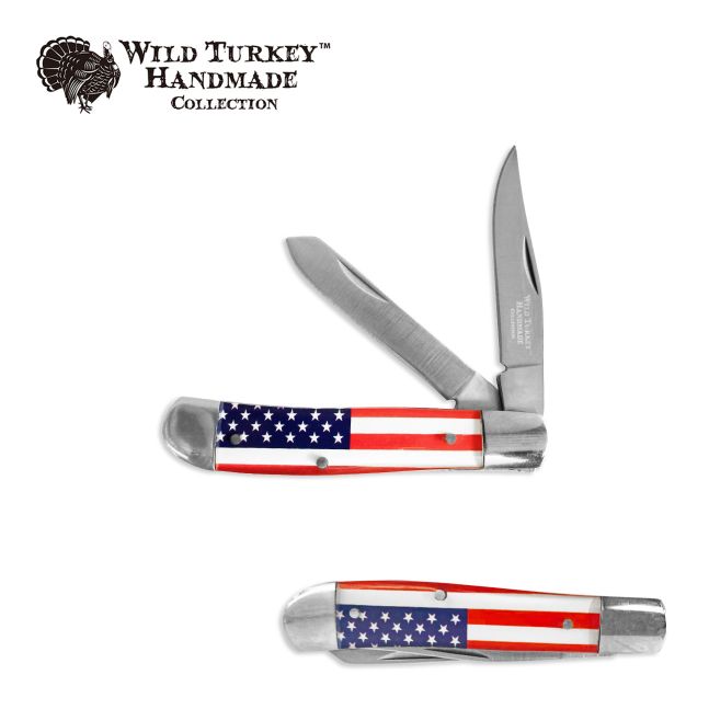 Wild Turkey Collection Trapper  Manual Folding Knife 3.5'' Close