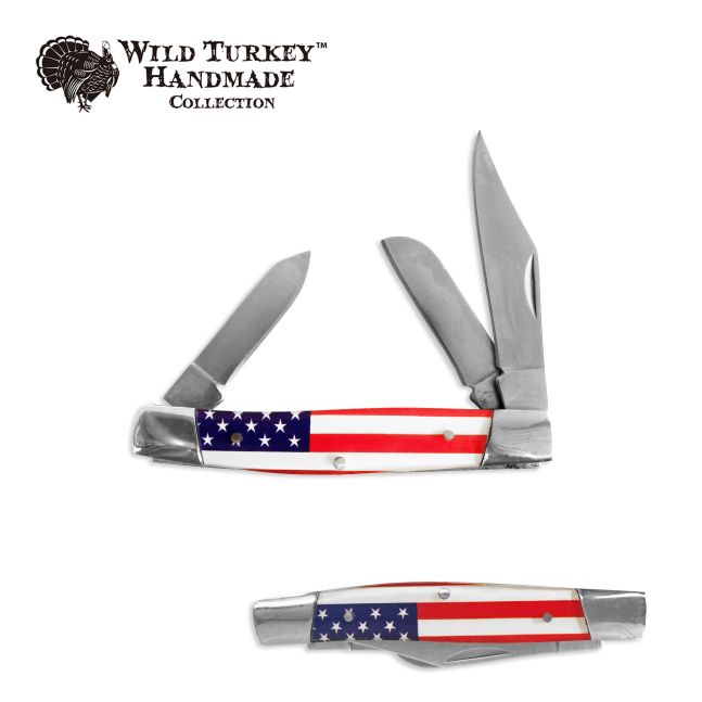 Wild Turkey Collection 3 Blade Manual Folding Knife
