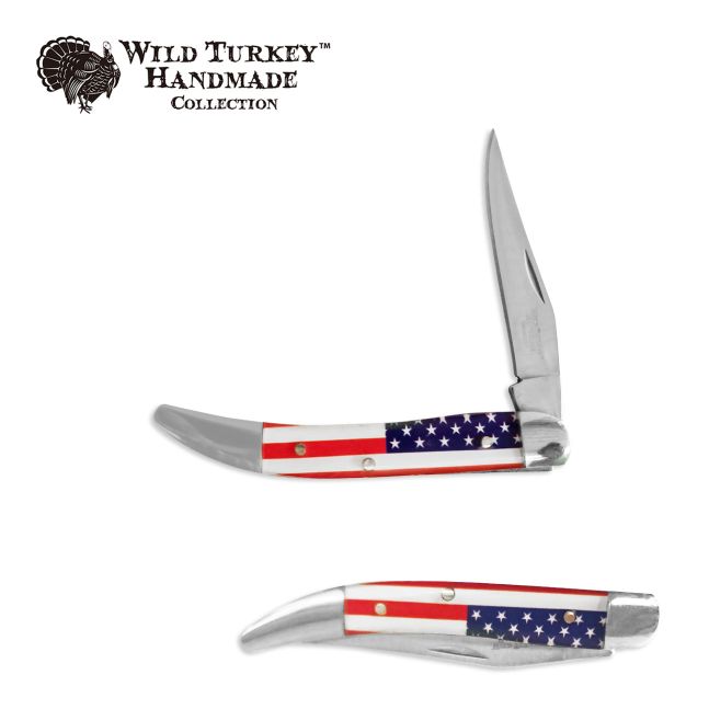 Wild Turkey Collection Manual Folding KNIFE 3.5'' Close