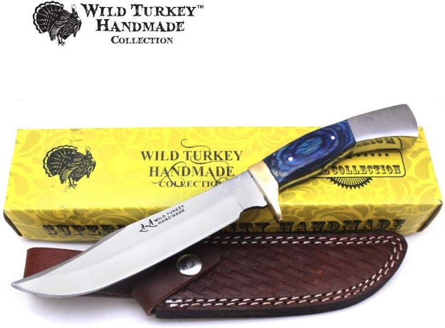 Wild Turkey Handmade Custom Steel Hunting Blade