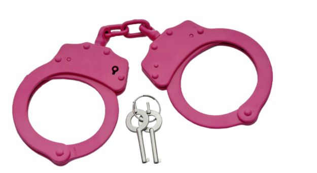 Double Lock Pink Hand Cuffs