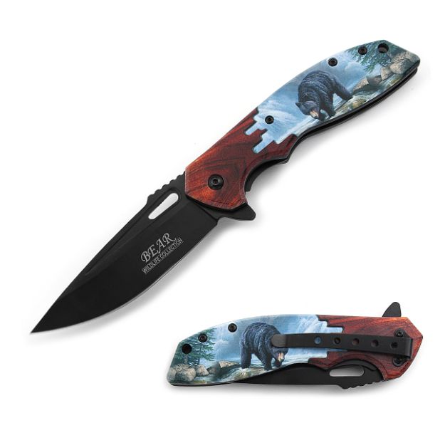 Snake Eye Tactical Spring Assist Knife 4.75'' Closed