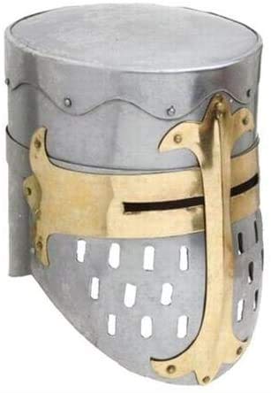 Medieval Warrior Templar Brass Crusader HELMET Knights HELMET