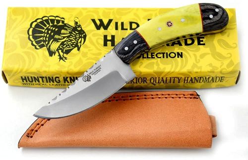 Wild Turkey Handmade Collection Full Tang Fixed Blade Knife