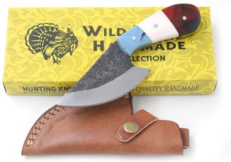 Wild Turkey Handmade 1075 Carbon Steel Skinning Knife SM-28