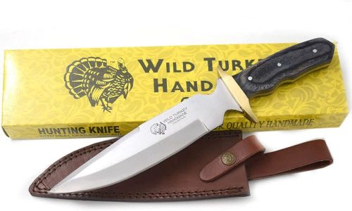 Wild Turkey Handmade 13? Classic Wood Handle Stainless Steel Bowi