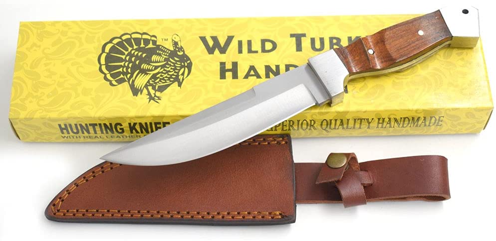 Wild Turkey Handmade Collection Heavy Duty Wood Handle  Knife