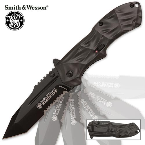 Smith & Wesson  Black Operations - Tanto Point w/ Combo Edge