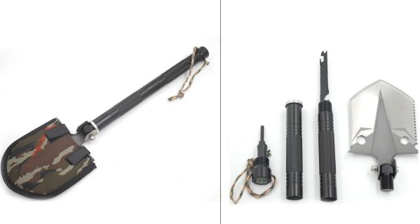 Snake Eye Tactical Survival Shovel, Unbreakable Tactical Shovel