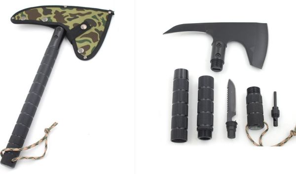 Snake Eye Tactical Survival CAMPING Axe, Folding Multi-Tool