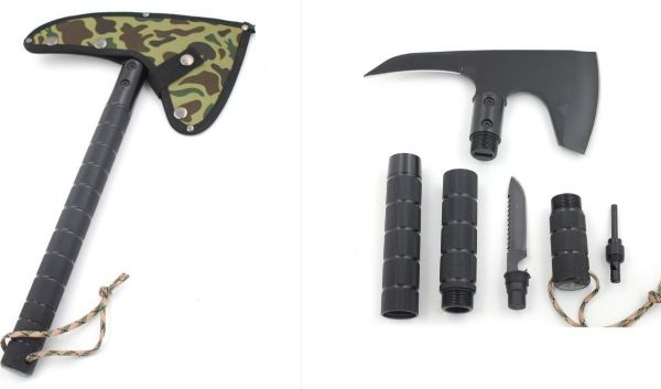 Snake Eye Tactical Survival Camping Axe, Folding Multi-Tool