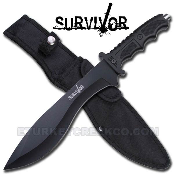 Hunting KNIFE ABS handle with case 15'' Overall.