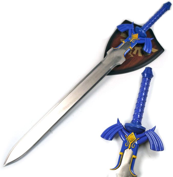 Zelda Link Fantasy Sword with Plaque