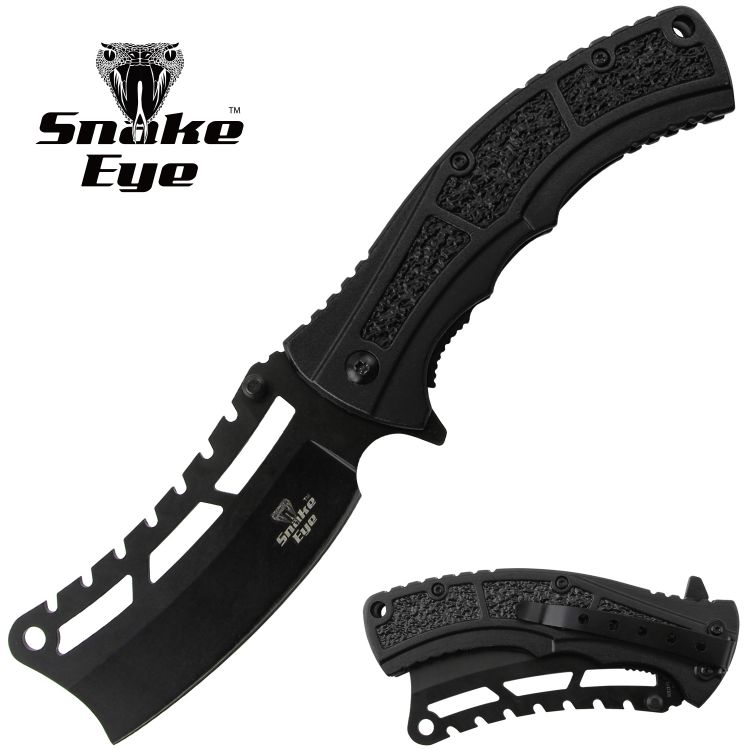 Snake Eye Tactical Heavy Duty Spring Assist Knife 4.75'' Closed