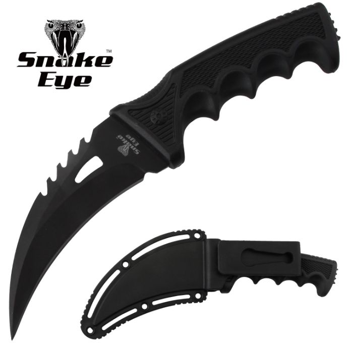 Snake Eye Tactical Karambit Style Fixed Blade Hunting KNIFE