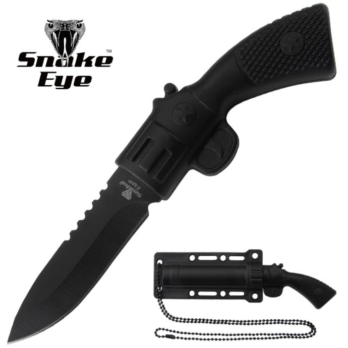 Snake Eye Tactical Revolver Style Neck Knife Collection
