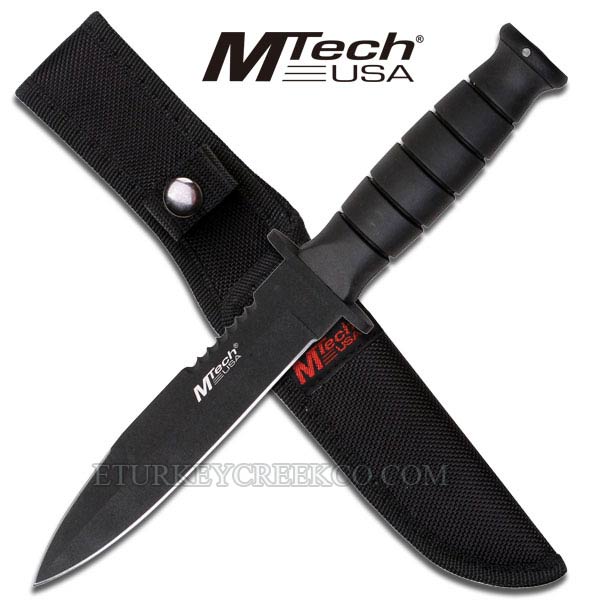 M-Tech Combat HUNTER. Rubberized Handle 10.5'' Overall