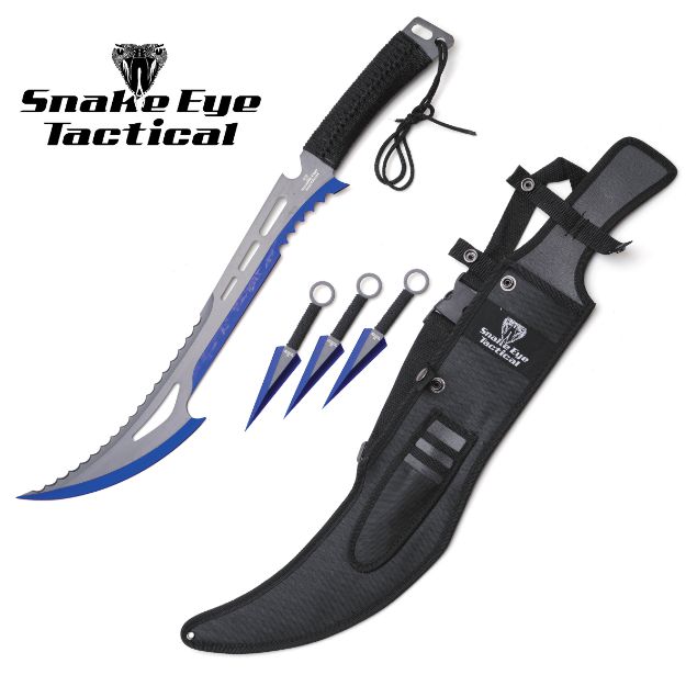 Snake Eye Tactical Ninja SWORD With Throwing Knife Set