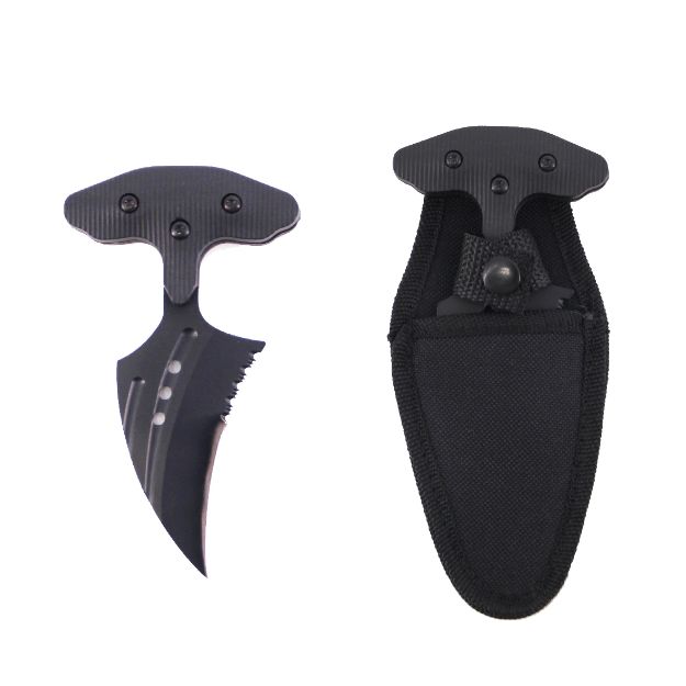 Snake Eye Tactical Push Dagger 4.25'' Overall with Nylon Case