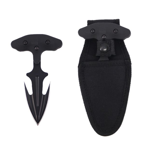 Snake Eye Tactical Push Dagger 4.25'' Overall with Nylon Case