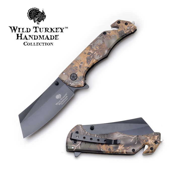 Wild Turkey Handmade Ball Bearing Pivot Folding Knife 4.75'' Close