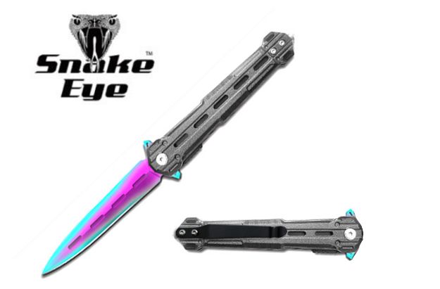 Snake Eye Tactical Spring Assisted 420 Stainless Steel  Knife