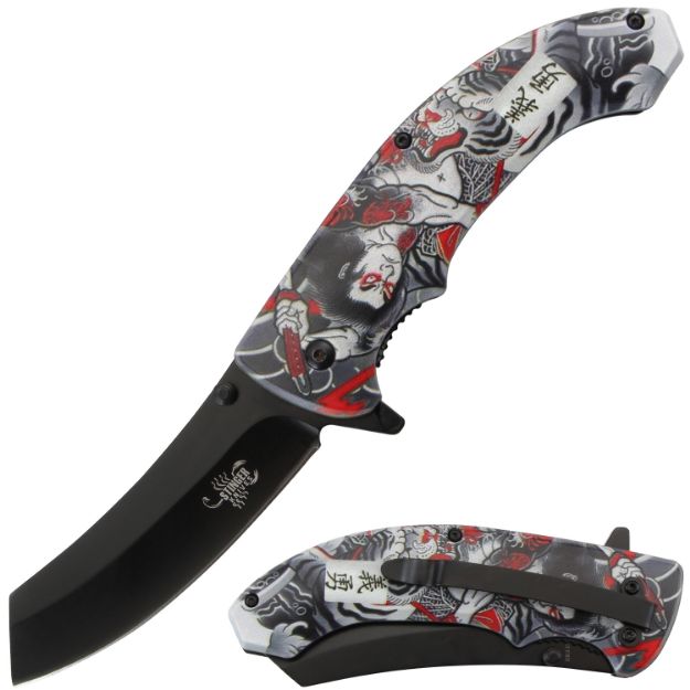 Snake Eye Tactical KNIVES SPRING ASSISTED KNIFE 4.5'' CLOSED