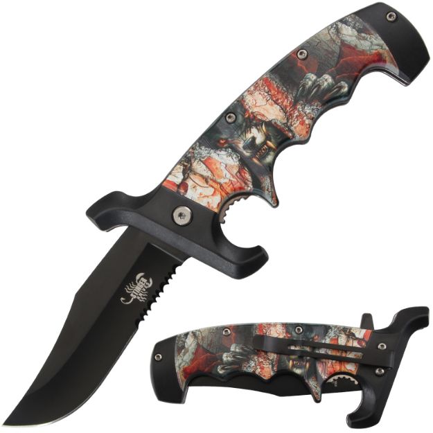 Snake Eye Tactical KNIVES SPRING ASSISTED KNIFE 5'' CLOSED