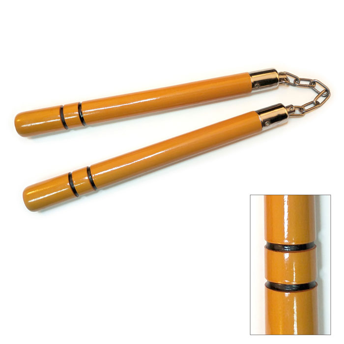 12.5'' Yellow color Nunchakus