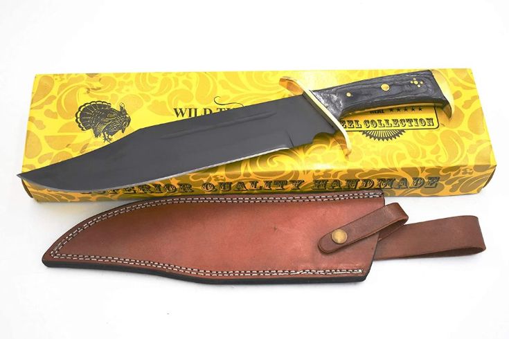 Wild Turkey Handmade WESTERN Outlaw Bowie Knife