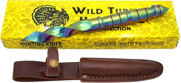 Wild Turkey Handmade Exclusive Cyclone Tri-Edged Spiraling Dagger